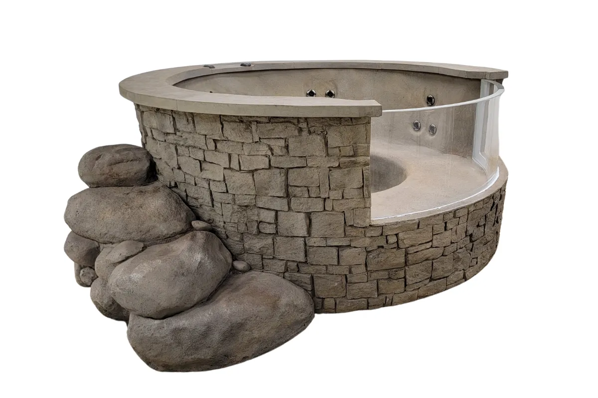 Universal Rocks Above Ground Spa - Luna