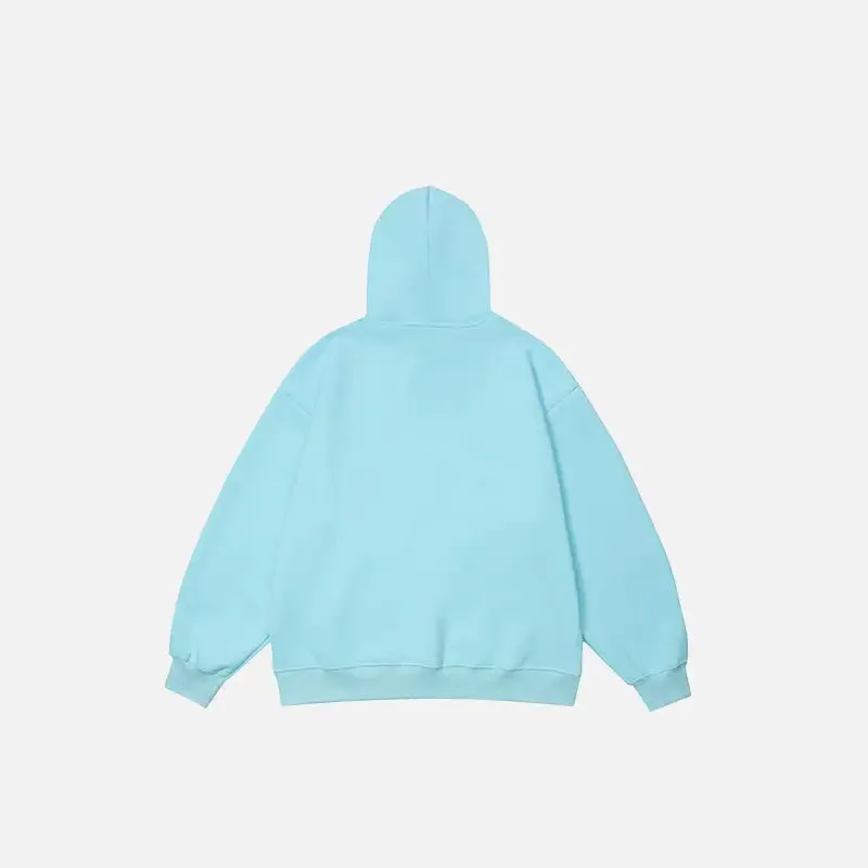 Unusual Y2K Letter Print Hoodie for Stylish Streetwear Collections