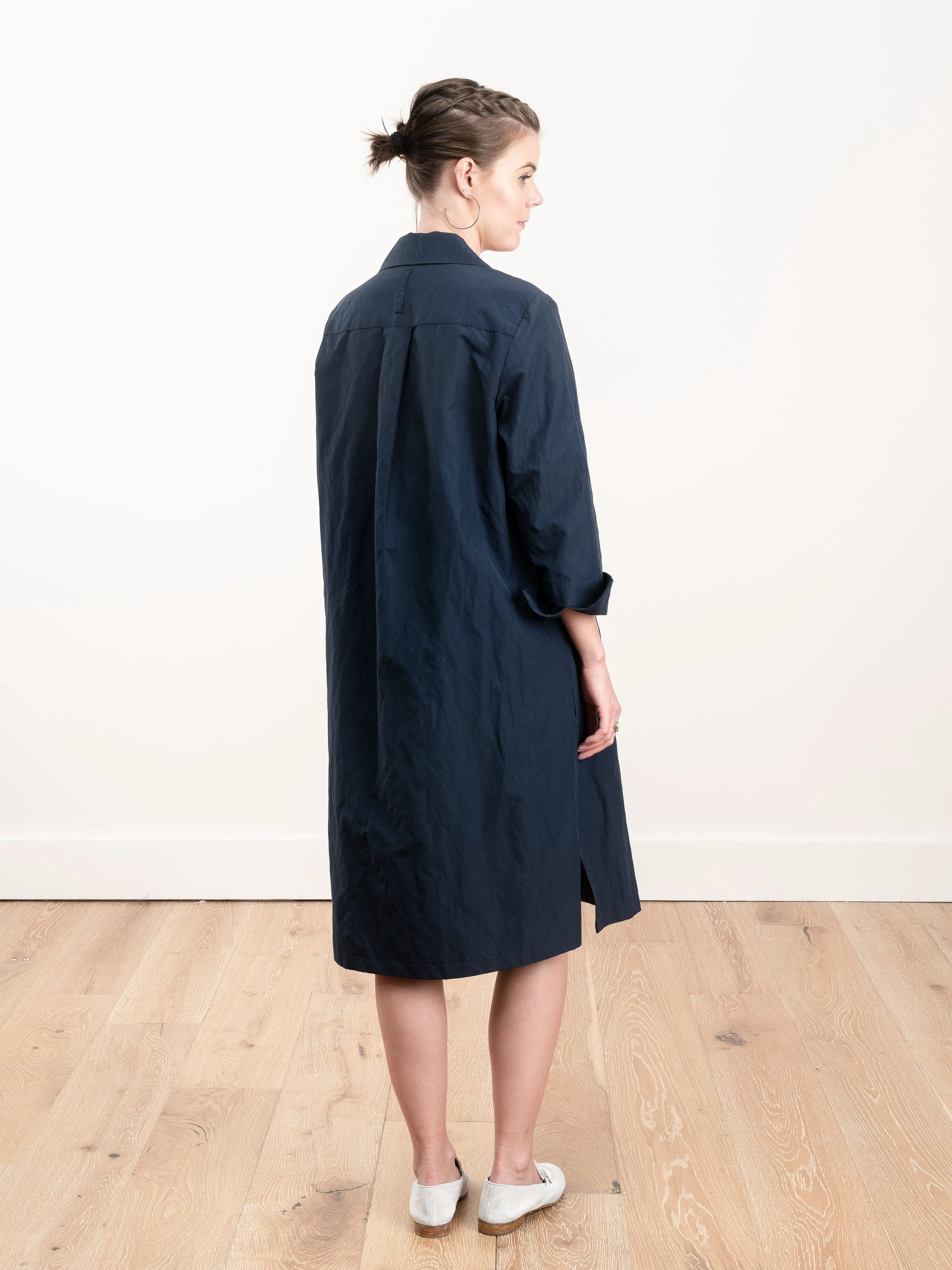 v-neck dress - navy