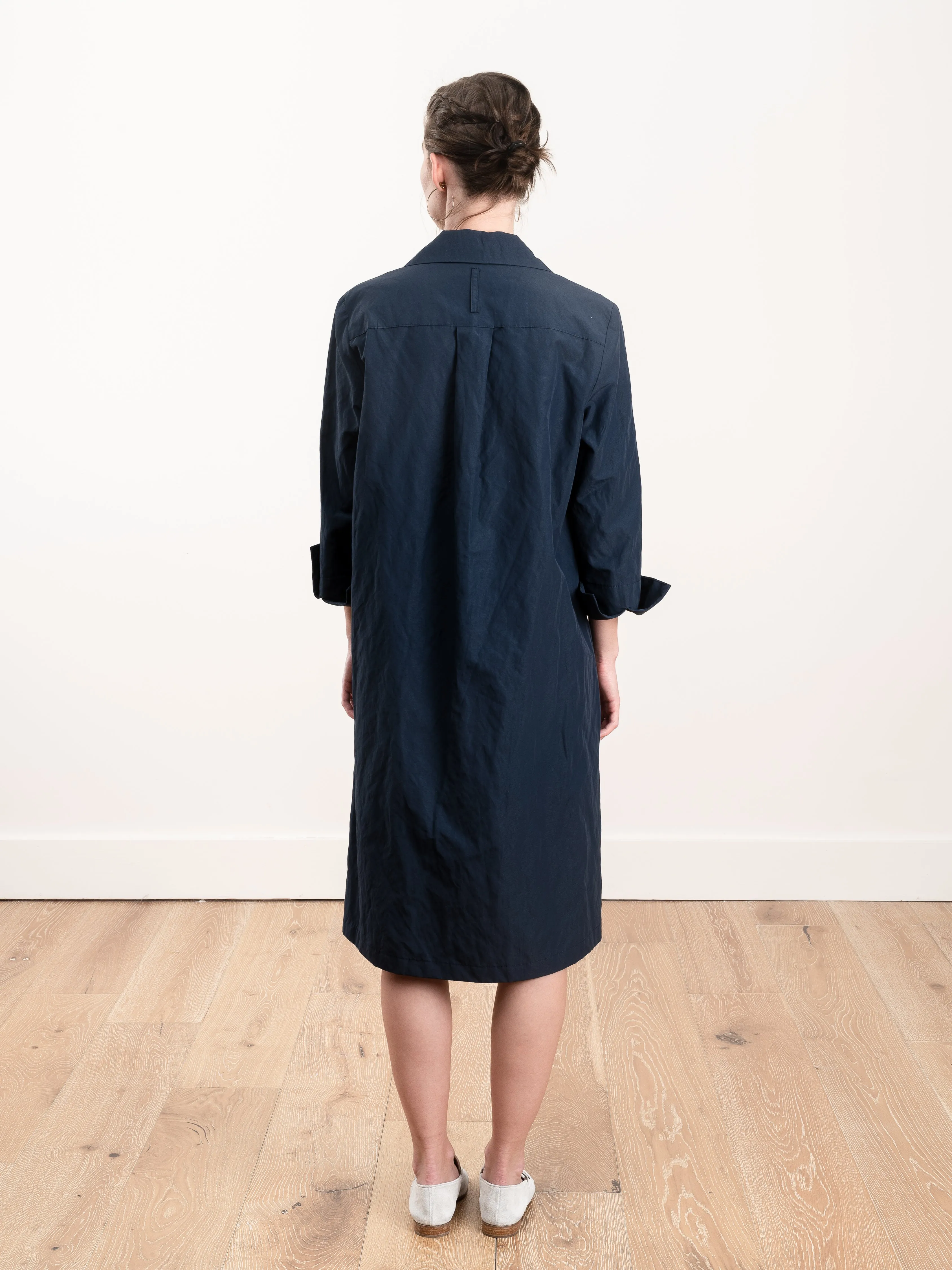 v-neck dress - navy