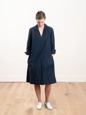 v-neck dress - navy