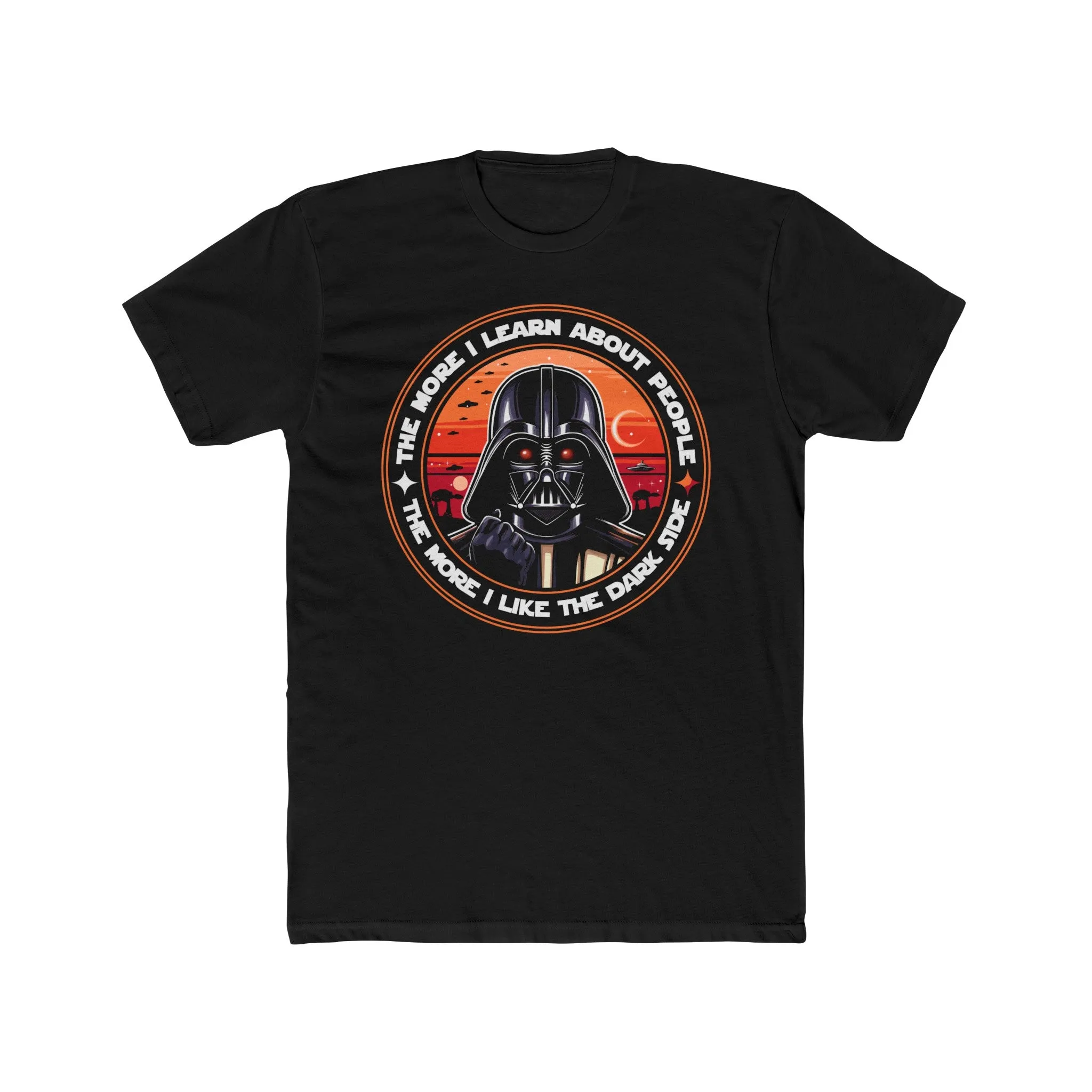 Vader Dark Side On Next Level Tee