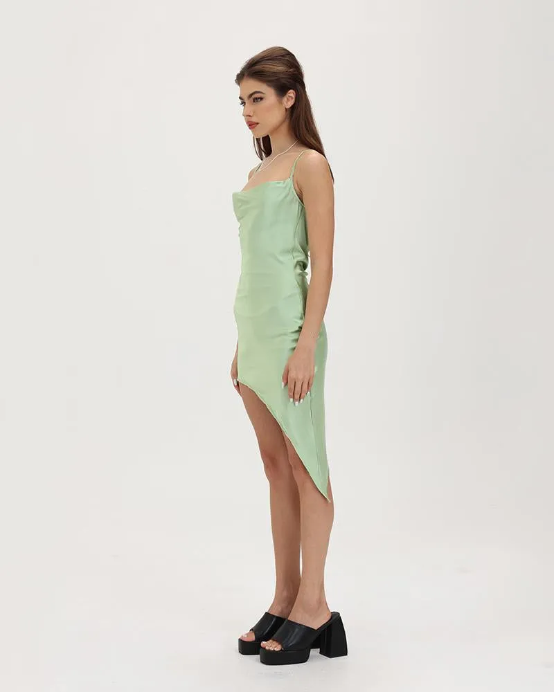 Verona Asymmetric Cami Cowl Dress