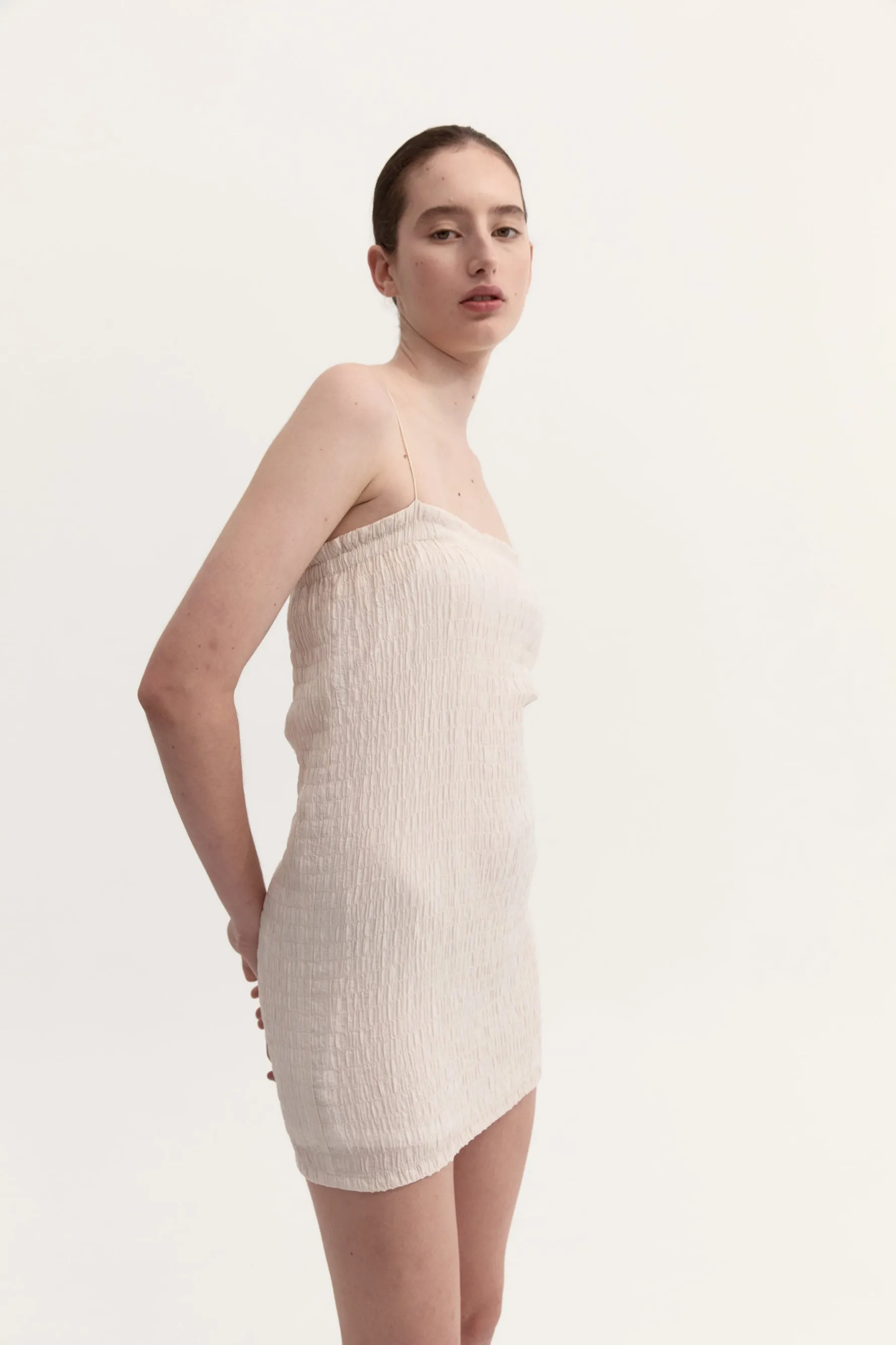 VICTORIA MINI DRESS - CREAM