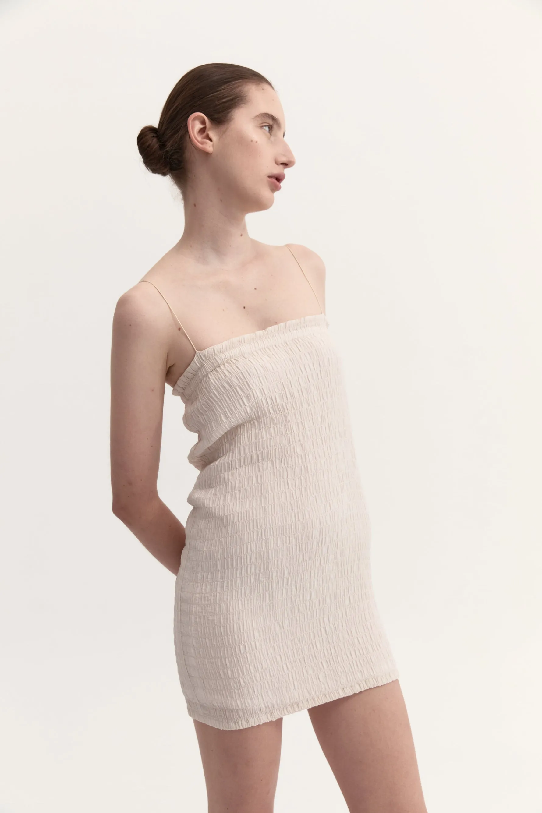 VICTORIA MINI DRESS - CREAM