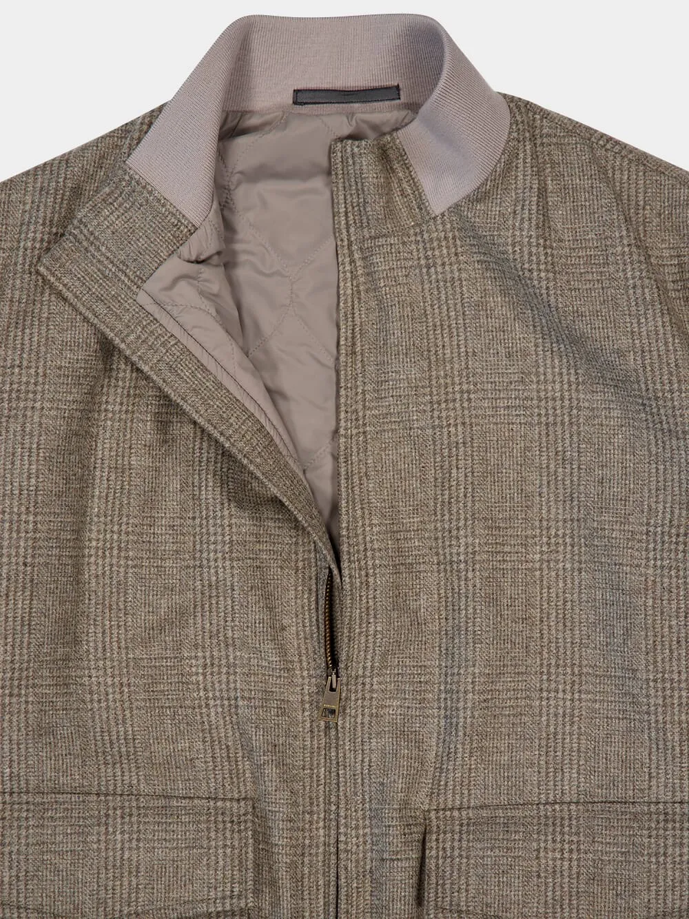 Virgin Wool Bomber Jacket