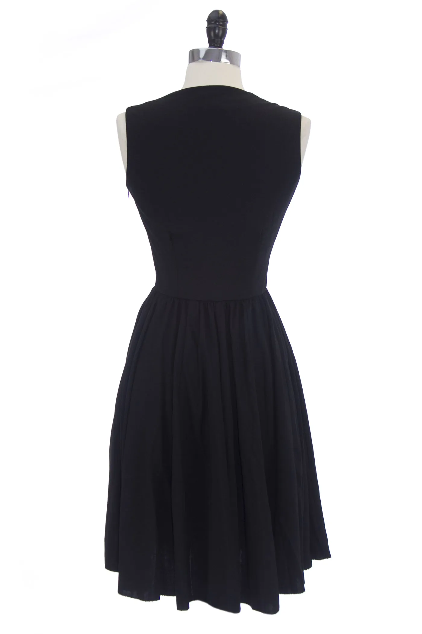 VON VONNI Women's Tabitha Black Sleevless A-Line Dress Sz XS $180 NEW
