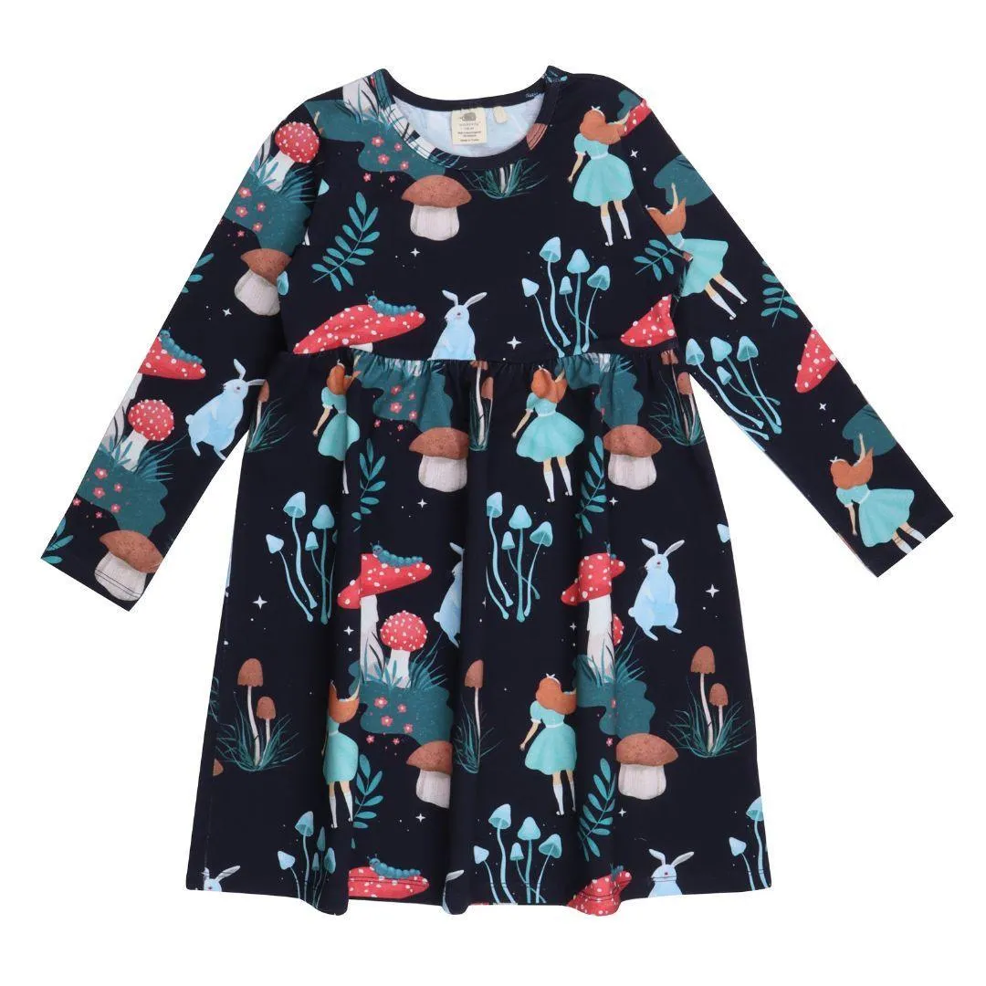 Walkiddy Wonderland Long Sleeve Twirly Dress