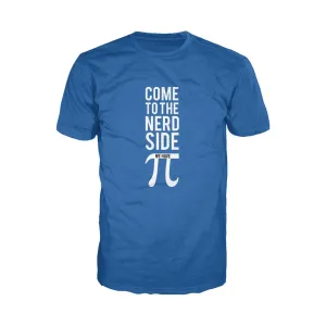 Weird Science Come To The Nerd Side We Have Pi Official Men's T-shirt (Royal Blue)