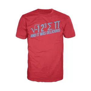 Weird Science I 8 Sum Pi Official Men's T-shirt (Red)