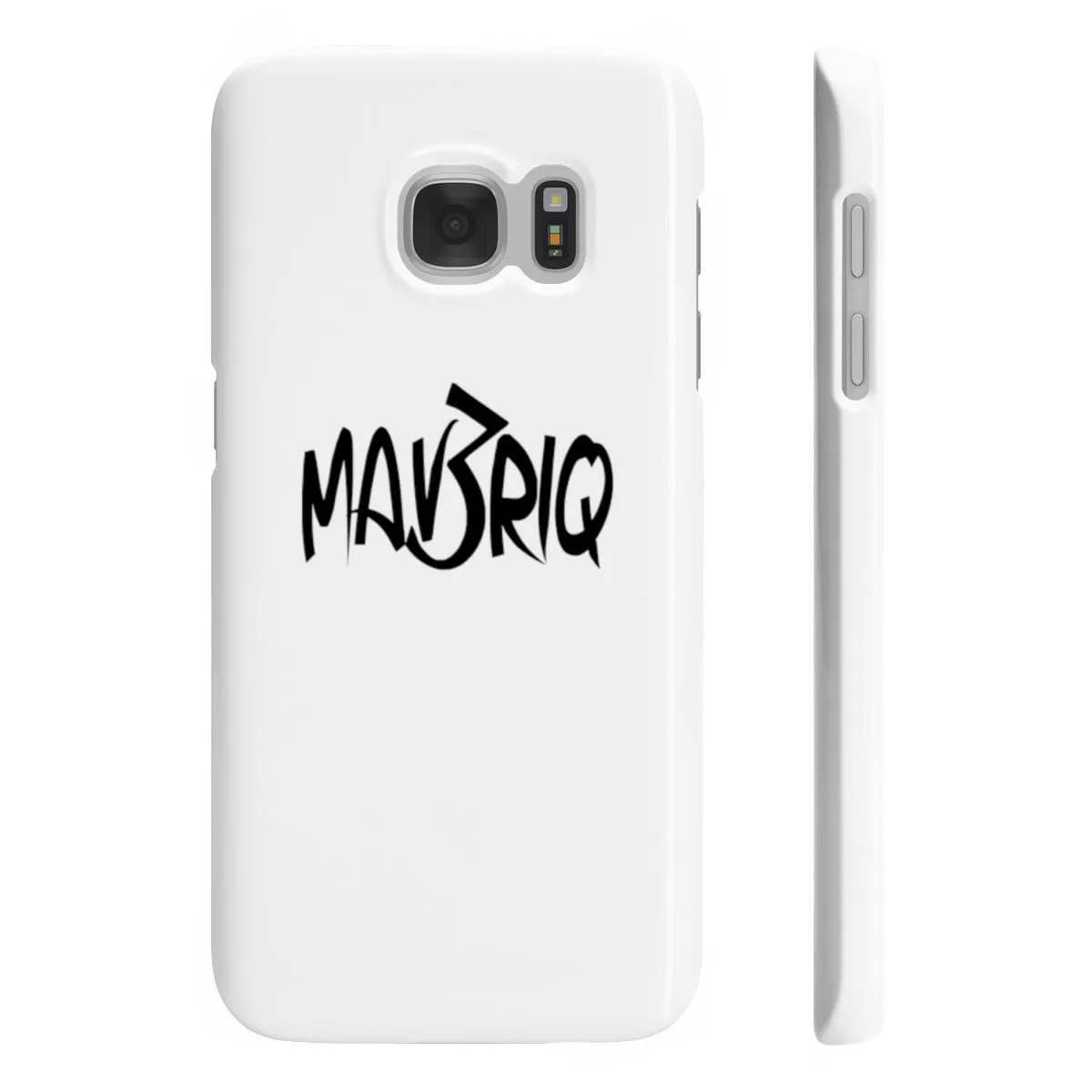 White MAV3RIQ Phone Case