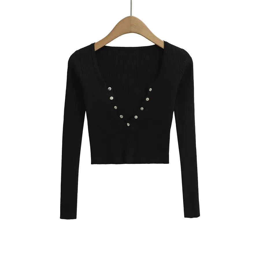 Wholesale Women's Elegant Solid Color Long Sleeve Sweaters & Cardigans