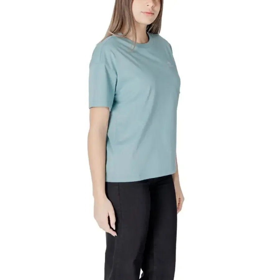 Women Light Blue T Shirt