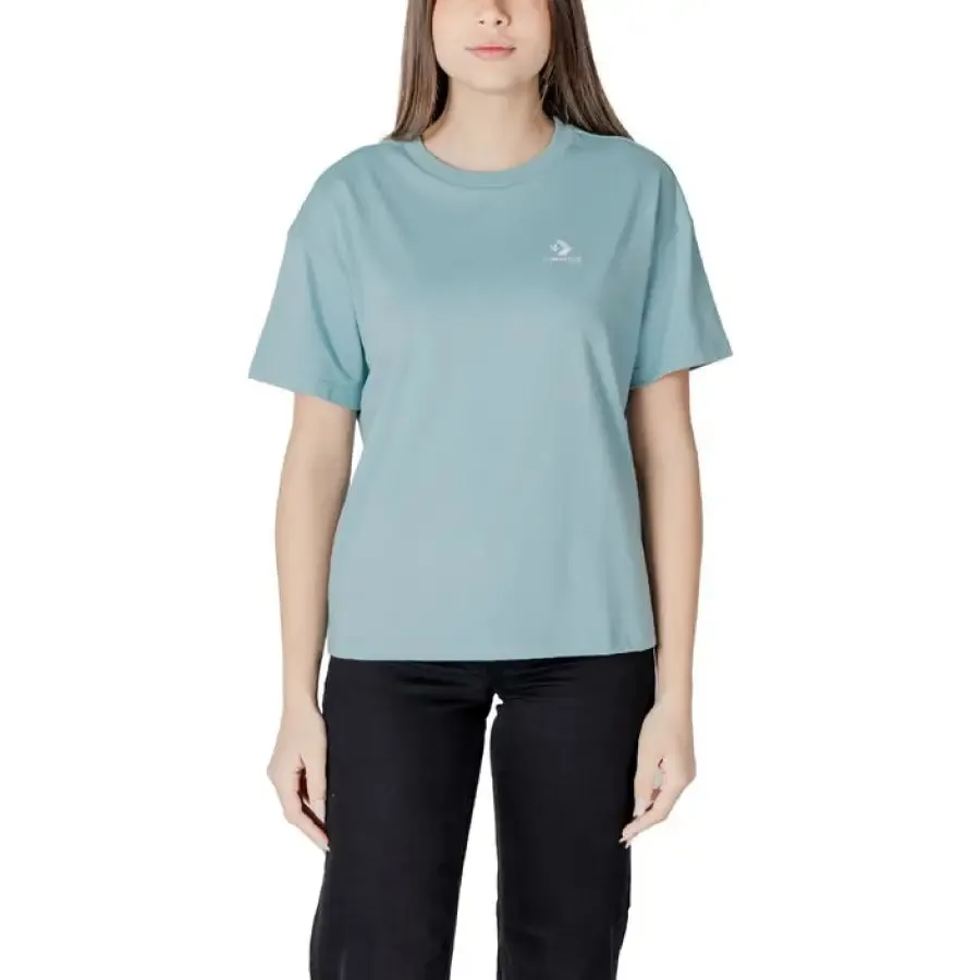 Women Light Blue T Shirt