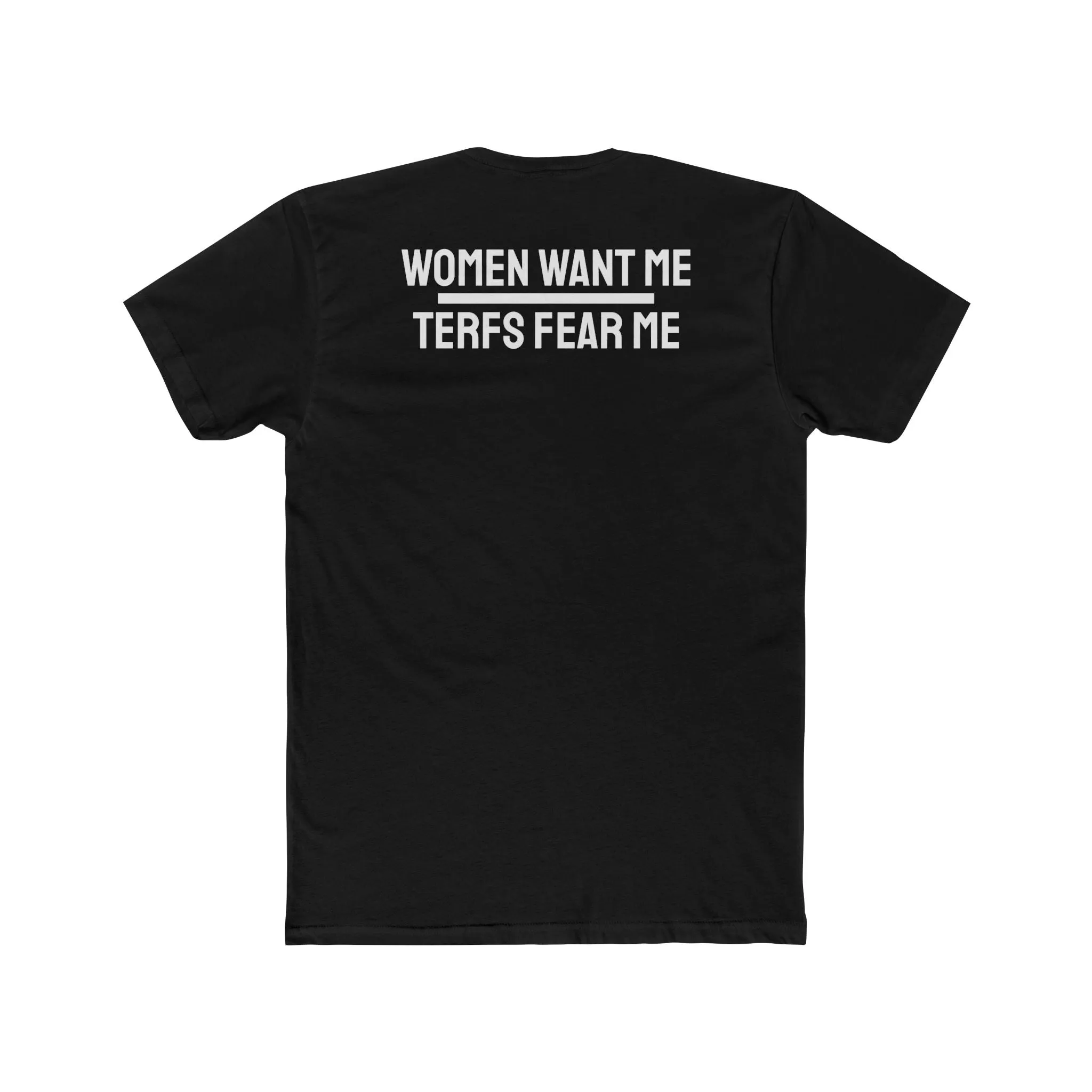Women Want Me Terfs Fear Me - Unisex Cotton Crew Tee