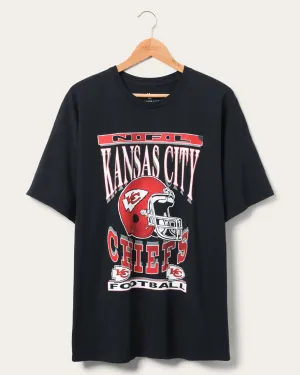 Women's Kansas City Chiefs Helmet Oversized Oversized Tee Dress