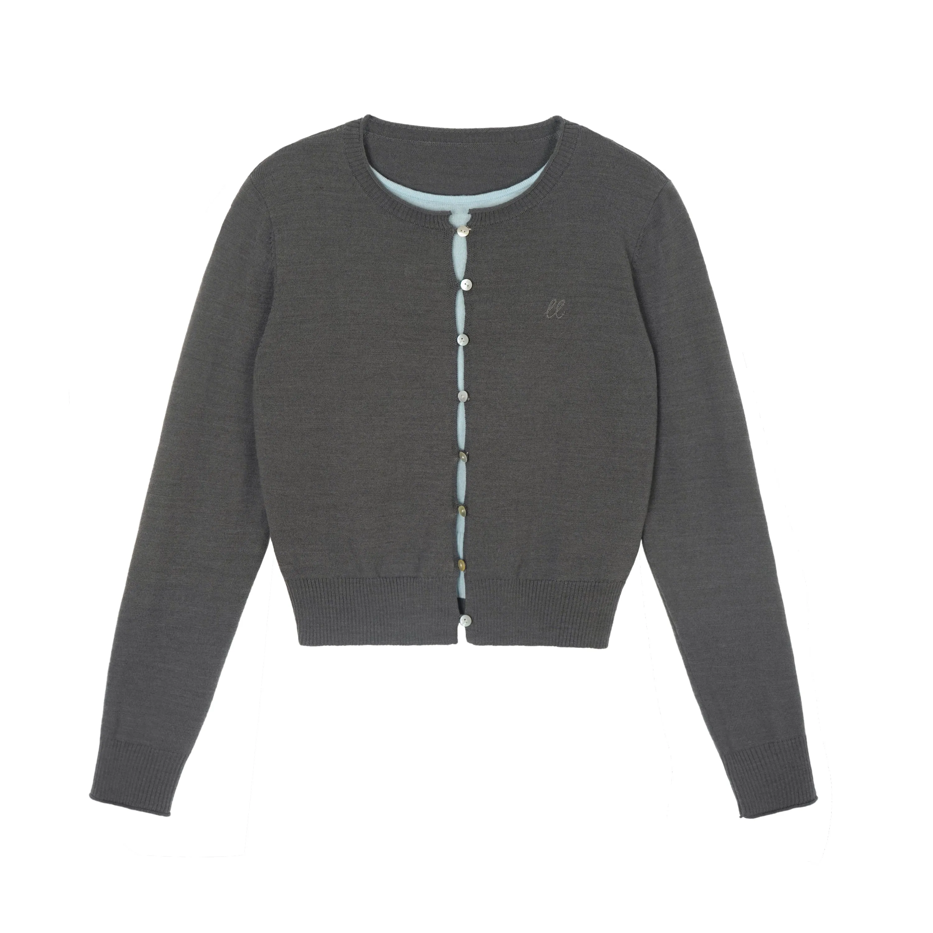 Wool Contrast Cardigan