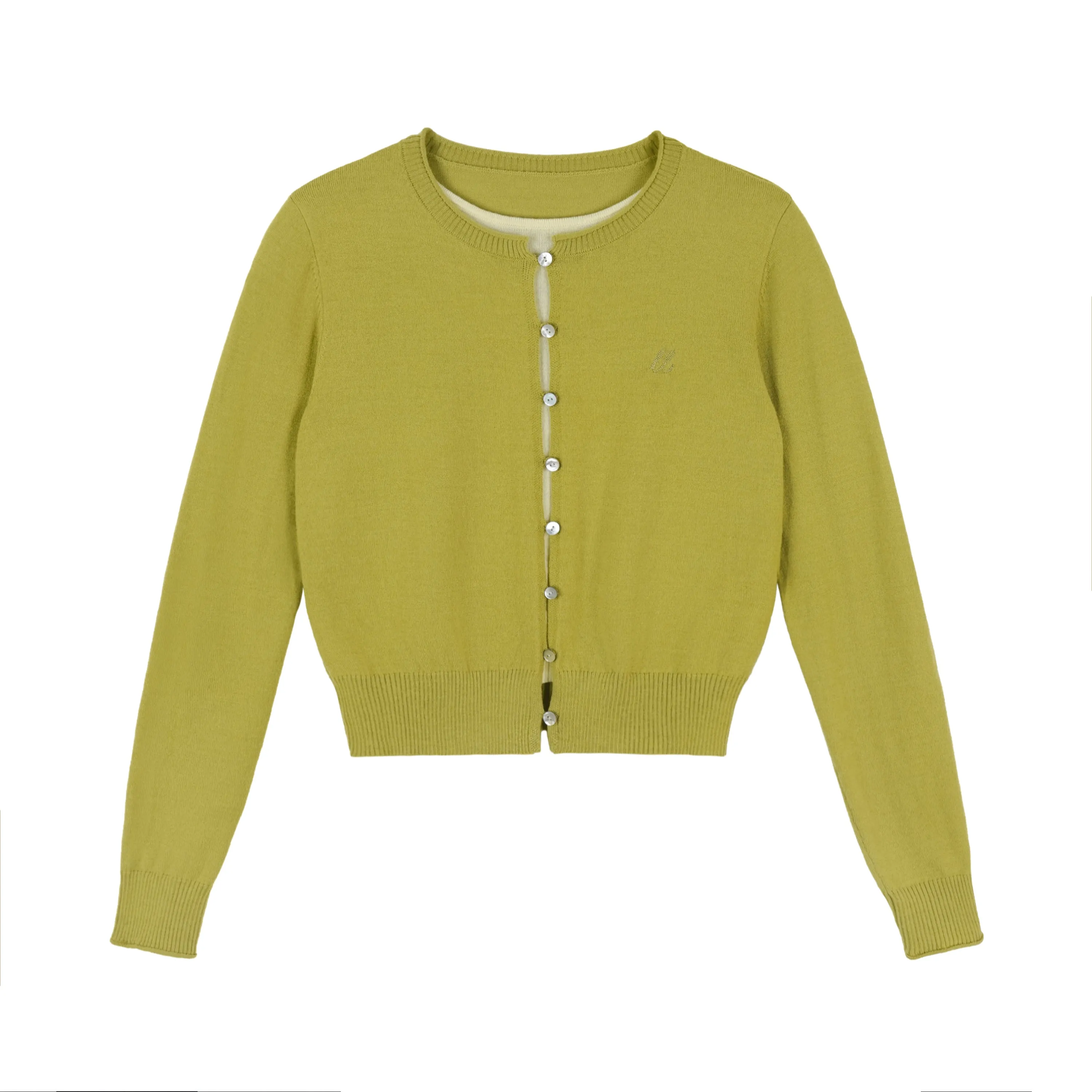 Wool Contrast Cardigan