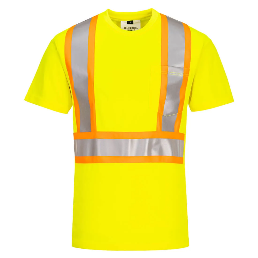 X-Back Contrast Tape Short Sleeve T-shirt