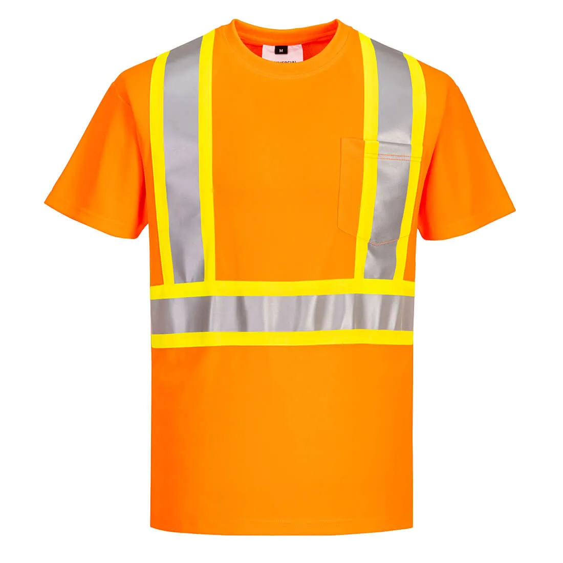 X-Back Contrast Tape Short Sleeve T-shirt