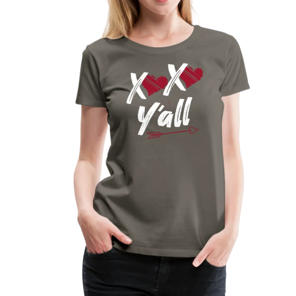 XOXO Y'all Valentines Day Women’s Premium T-Shirt (Ck1682W)