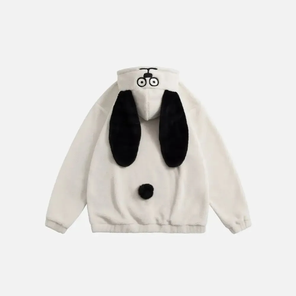 Y2K Dog Ears Hoodie for Trendy Streetwear Style