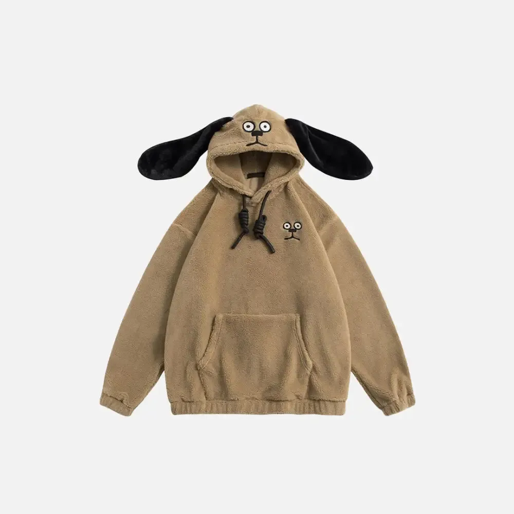 Y2K Dog Ears Hoodie for Trendy Streetwear Style