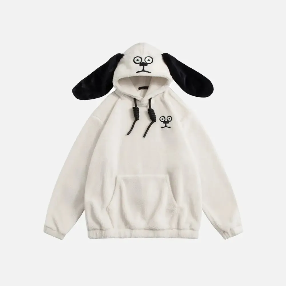 Y2K Dog Ears Hoodie for Trendy Streetwear Style