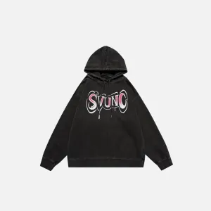Y2K Letter Print Hoodie for Timeless Style and Comfort
