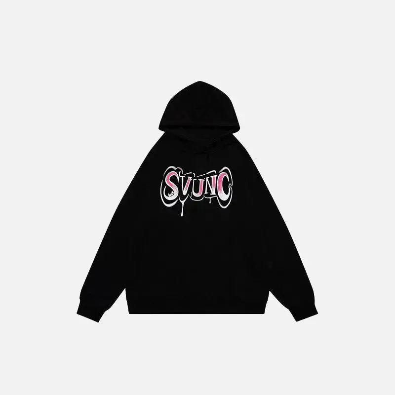 Y2K Letter Print Hoodie for Timeless Style and Comfort