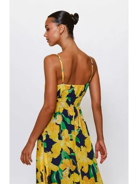 Yellow Floral Maxi