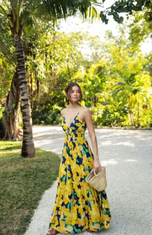 Yellow Floral Maxi