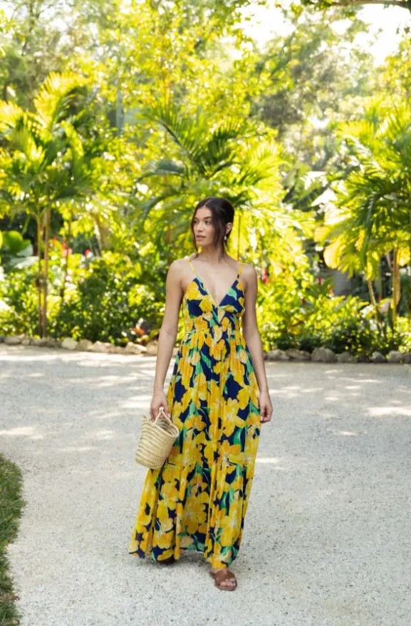 Yellow Floral Maxi