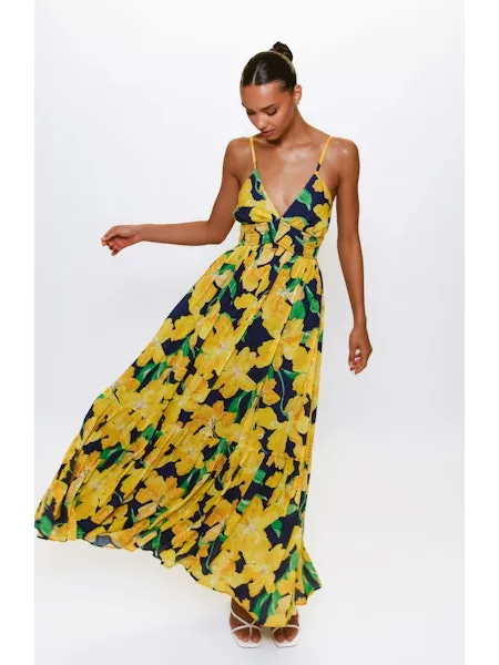 Yellow Floral Maxi