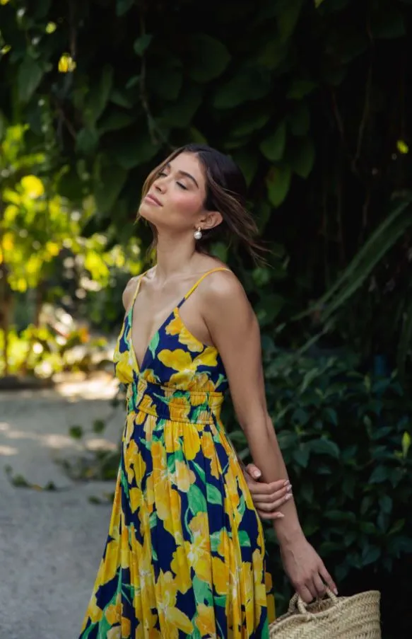 Yellow Floral Maxi