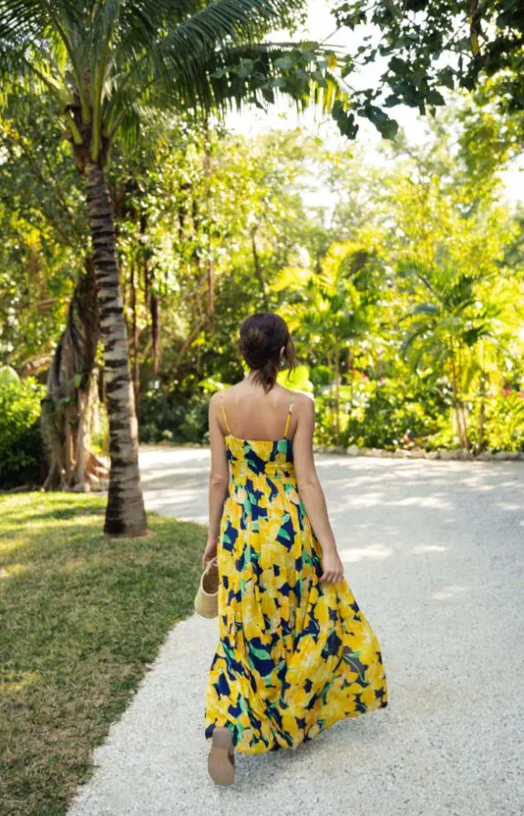 Yellow Floral Maxi