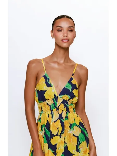 Yellow Floral Maxi