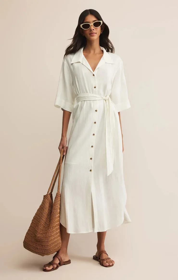 Z Supply Brise Linen Midi Dress