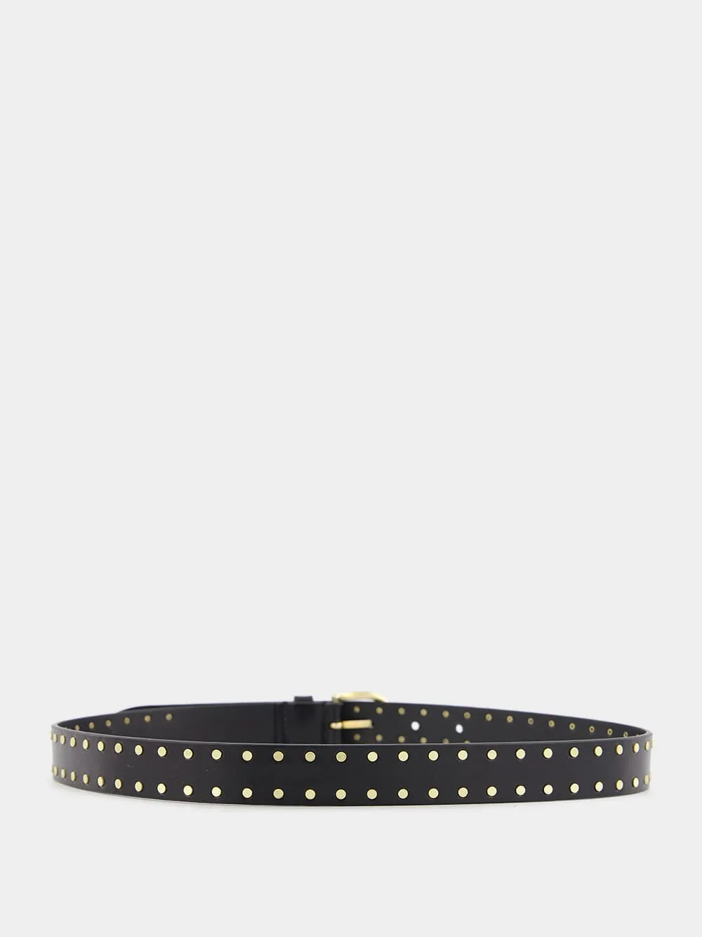 Zap Studded Leather Belt