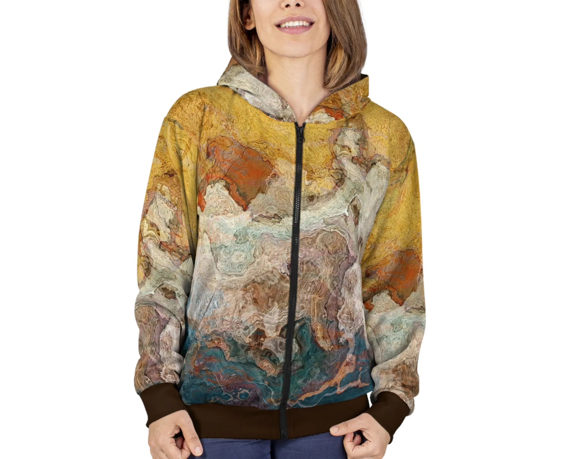 Zip Hoodie, Rock Solid